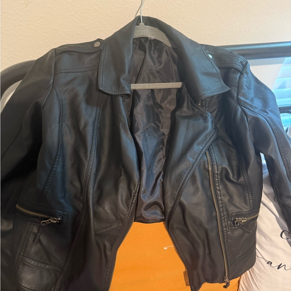 Women's Black Leather Jacket